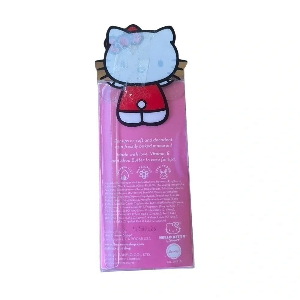 Hello kitty x the crème shop macaron lip balm NWT